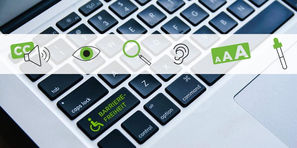 Logo Banner Barrierefreiheit im digitalen Raum