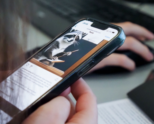 Smartphone Nahaufnahme Digital Sports Camp