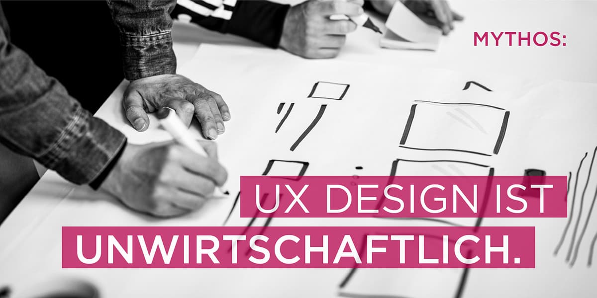 UX Designer malen Wireframe Banner