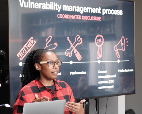 Security Talk mit Nancy Gariche auf dem Hacktoberfest 2022