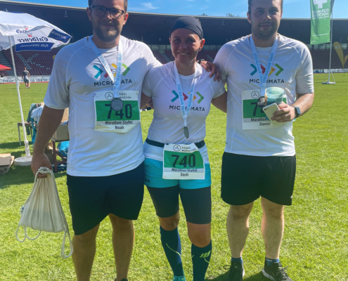 Micromata Team Gruppenfoto beim Kassel Marathon 2023