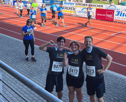Micromata Team Gruppenfoto beim Kassel Marathon 2023