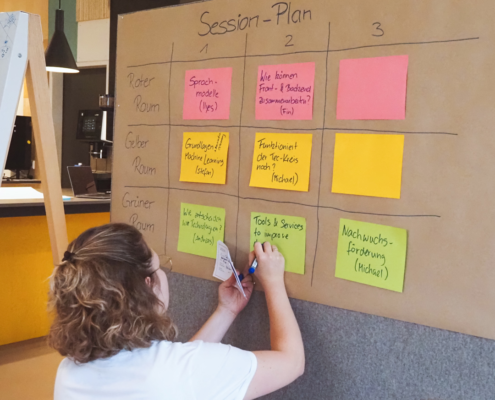 Session Plan mit Themenschwerpunkten Barcamp