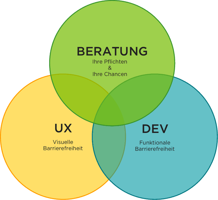 Beratung, Visuelle Barrierefreiheit & Entwicklung alles aus einer Hand