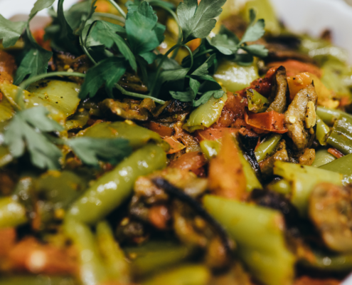 Orientalischer Zuckerschotensalat von Zeyno's Caffee in Kassel