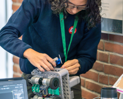 Tüfteln und basteln bei der RoboCup-Quali 2024 in Kassel