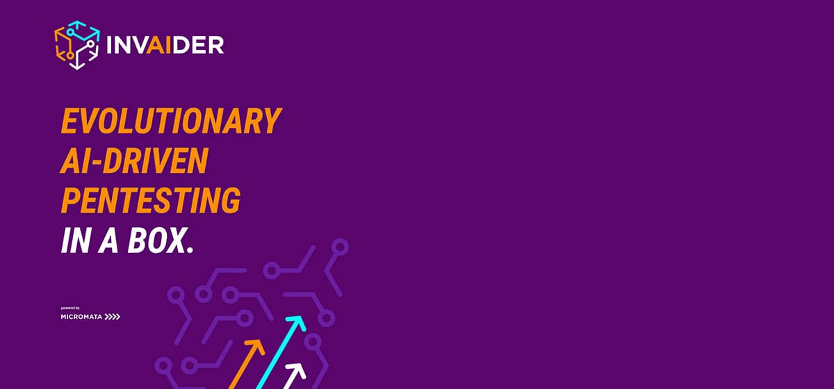 Grafik mit Text "INVAIDER. Evolutionary AI-driven Pentesting in a box."