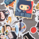 Das GitHub-Maskottchen Octocat beim Open Source Friday 2025 bei Micromata als Sticker