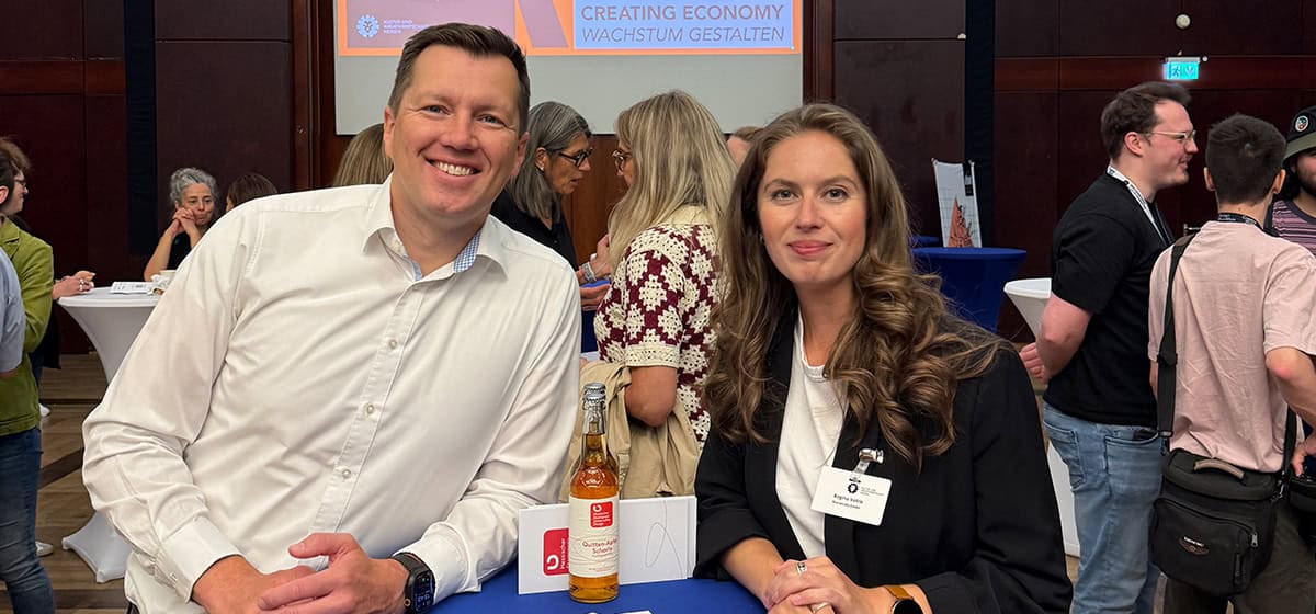 Alexander Podlich und Regina Vahle beim Kreativwirtschaftstag in Frankfurt 2025