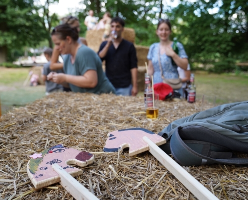 Micromata-Sommerfest 2025 auf Gut Waitzrodt: Steckenpferde